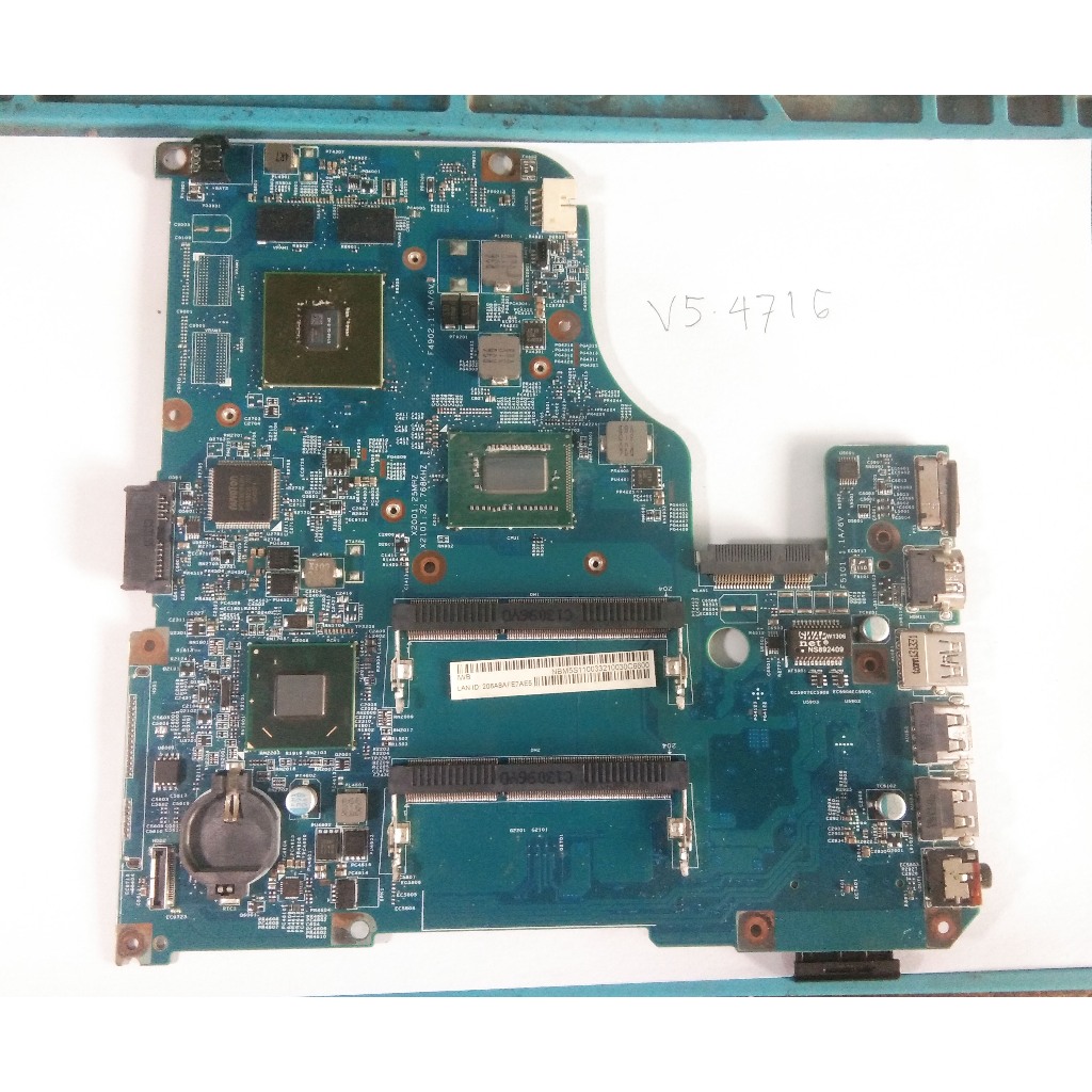 Mainboard Acer V5-471G V5-471 V5-431 core i3 Mesin Acer V5-471 V5-431 core i3 dual VGA ori copotan H