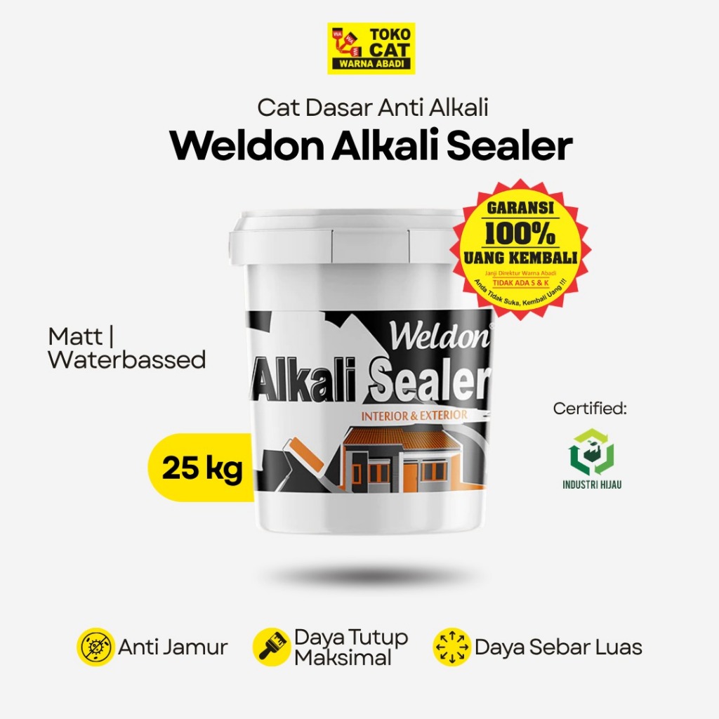 Cat Dasar Tembok Weldon Alkali Sealer 25 Kg