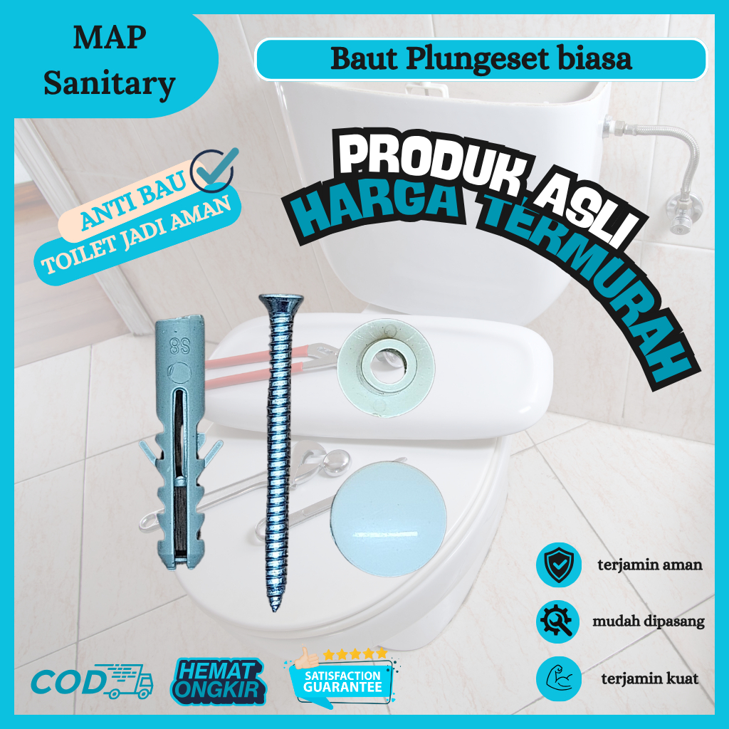 baut biasa plunge set serba guna bisa untuk wastafel hanger dll model TA2SV2 // Pengunci Kran / Baut