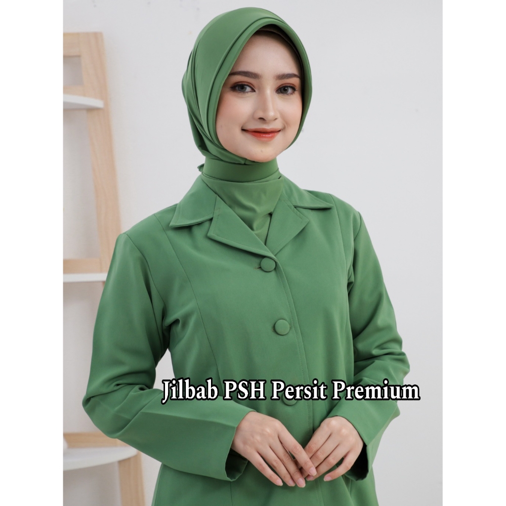 Jilbab PSH dan PSR  Persit PREMIUM Tumpuk Antem Sesuai Mupus