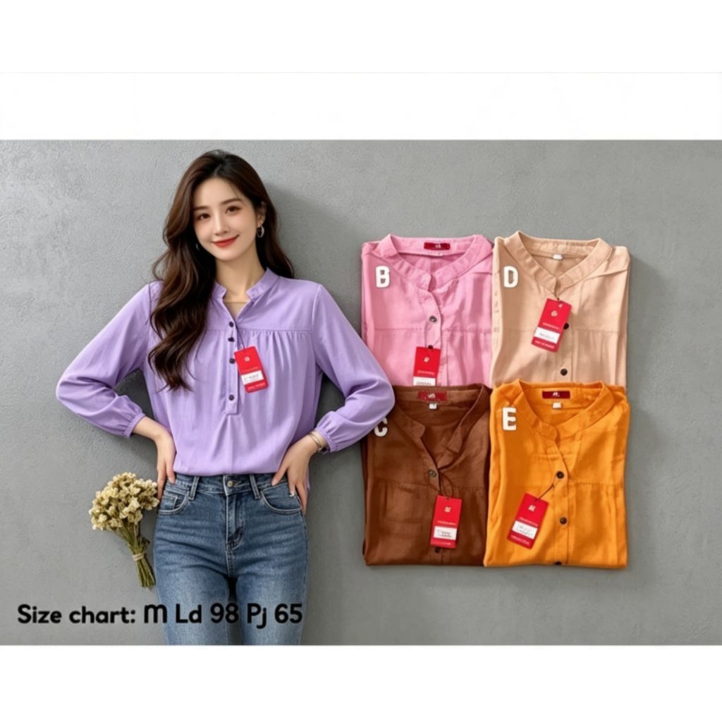 (READY SIAP KIRIM) BLOUSE WANITA KEMEJA WANITA KEMEJA 3 C ORIGINAL BLOUSE 3C ORIGINAL ADEM NYAMAN DI
