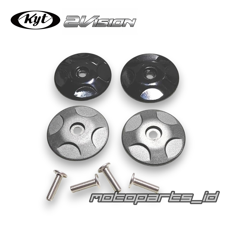 Baut Knob Helm KYT 2 Vision | KYT Scorpion 2 - Knob Pengunci Helm KYT - Grey Black
