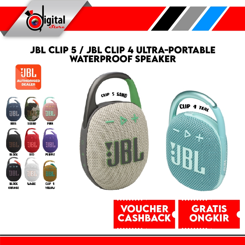 JBL Clip 4 / JBL Clip 5 - Ultra-portable Waterproof Speaker ORIGINAL