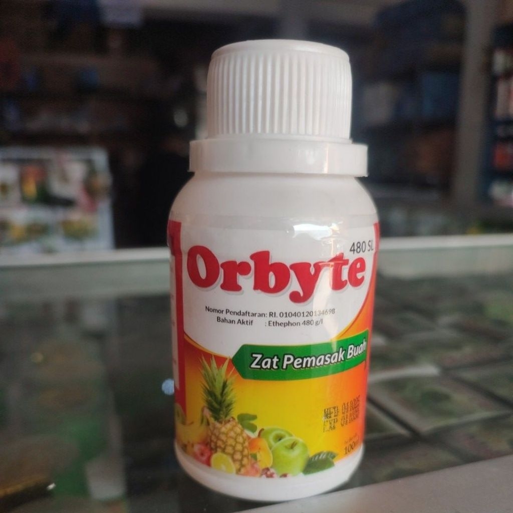 Zat Pemasak Buah ORBYTE ORBIT kemasan 100 ml. Etrel etefon cepha ichipon