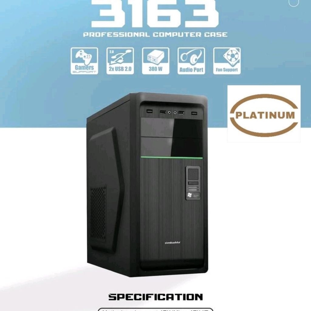 Simbadda Sim V 3163 Sim-V Casing Komputer + Psu
