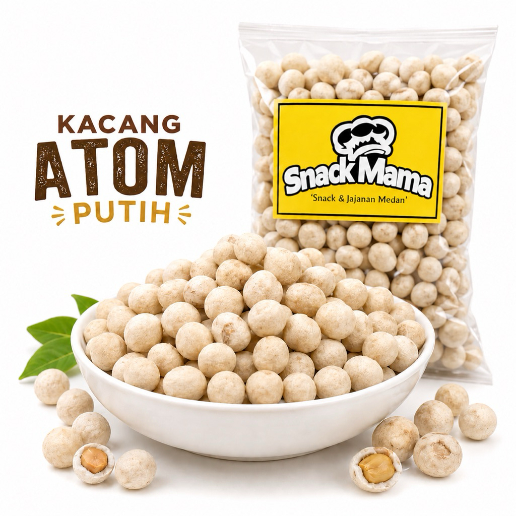[1KG] KACANG ATOM PUTIH / KACANG ATOM SUKRO