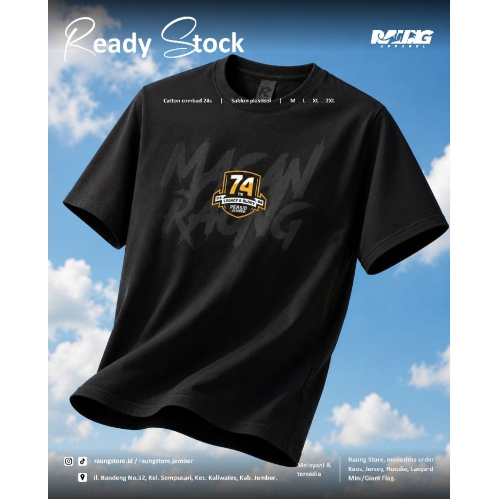T-SHIRT 74TH PERSID JEMBER/JEMBER/KAOS/SUPPORTER