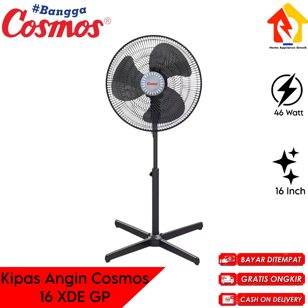 Kipas Angin Berdiri Cosmos 16 Inch 16 XDE GP / Cosmos Stand Fan 16 XDE GP