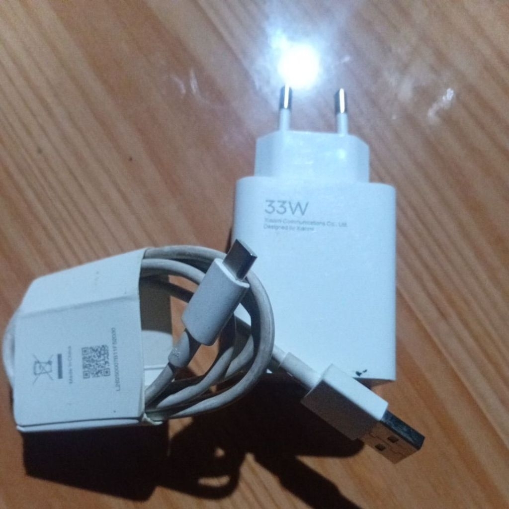 Charger Xiaomi Original Fast Charging MDY-12-EU 33W dengan Kabel Type-C