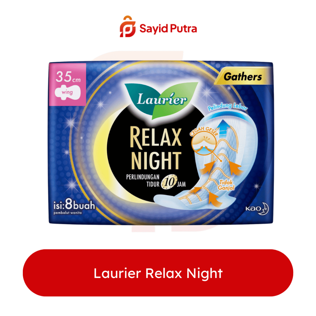 Laurier Relax Night Gathers 35cm 8's