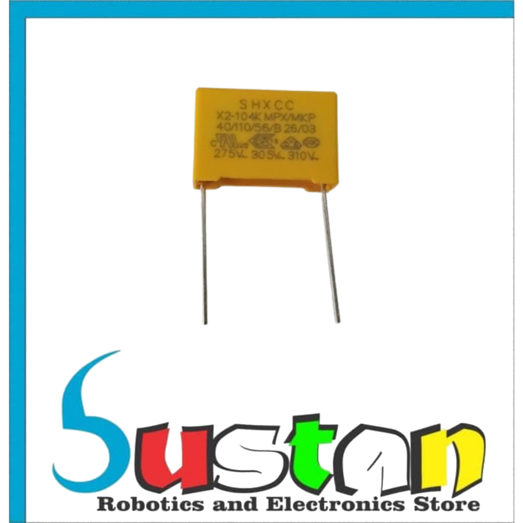 CAPASITOR MKP 0,1UF 275V 100NF 104 CAPACITOR 0.1UF KAPASITOR MKP 0,1UF