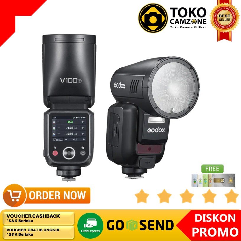Godox V100 Round Head Flash V-100 Godox Flash