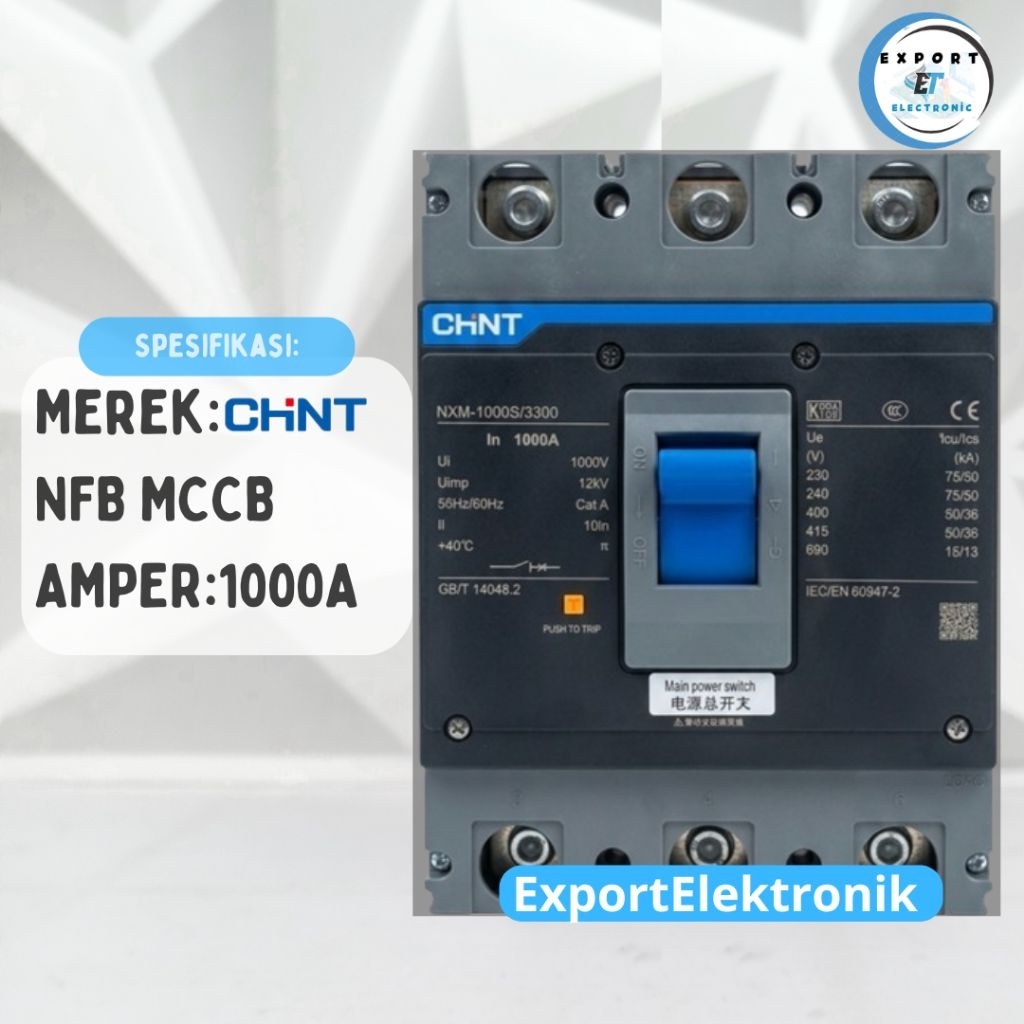 NFB MCCB CHINT 1000A