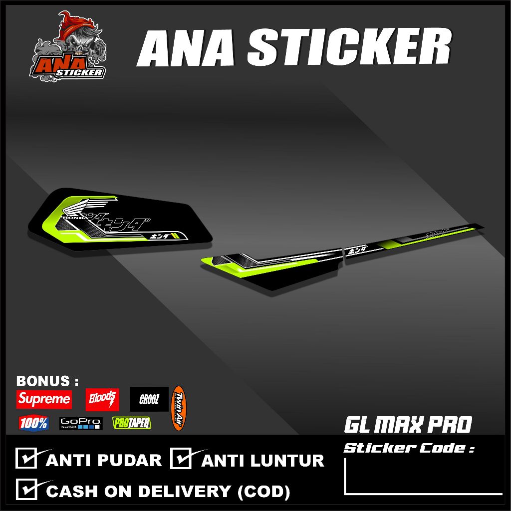 STIKER STRIPING BODY GL PRO / STRIPING GL MAX VARIASI / STRIPING GL NEOTECH NEW DESAIN
