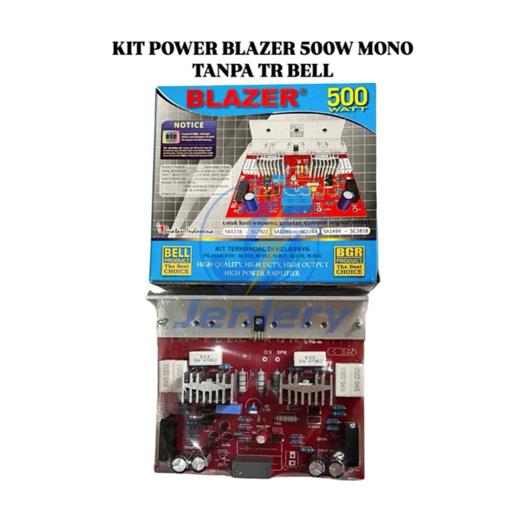 Kit Power Blazer 500W Mono Tanpa TR Bell