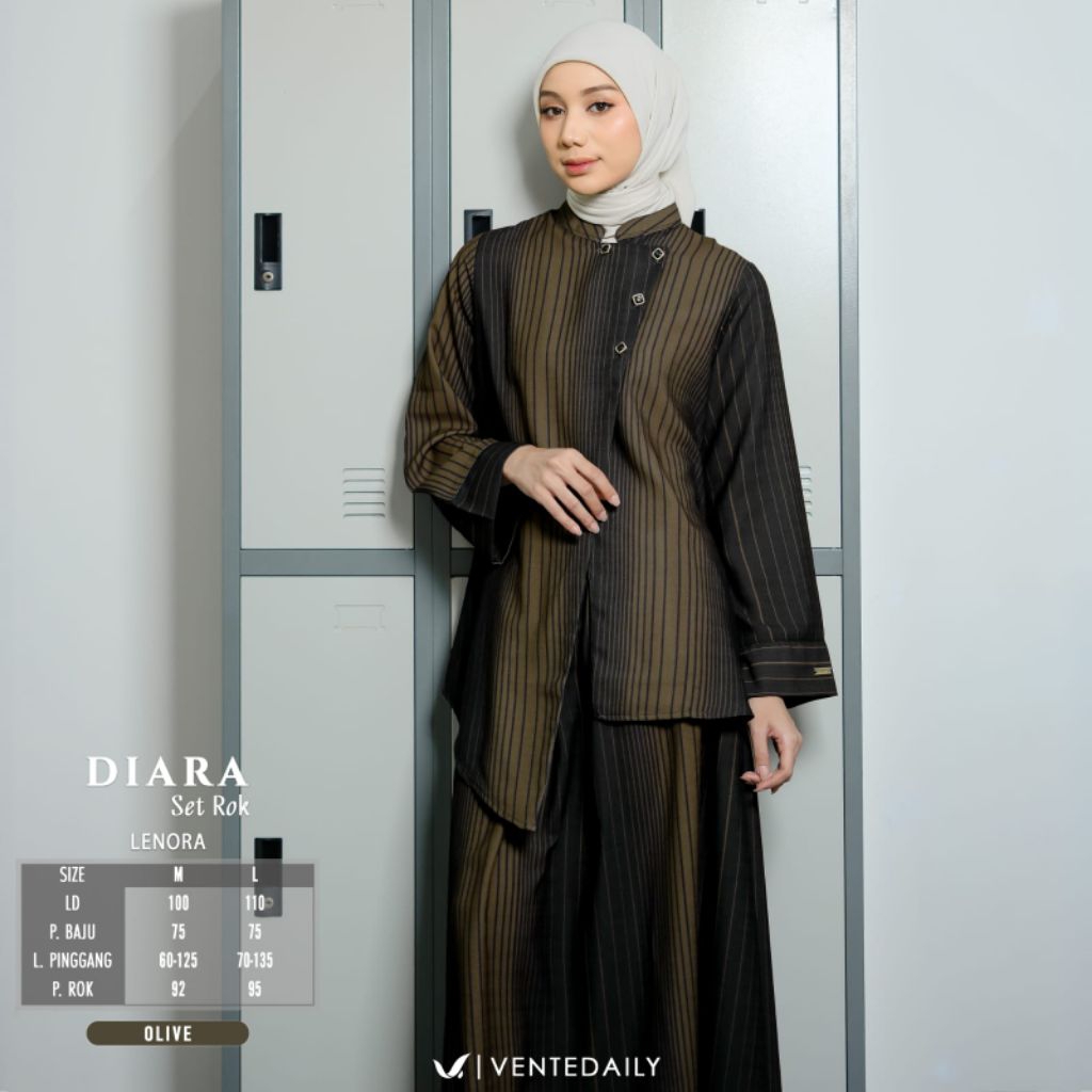 [ NEW ] SETELAN WANITA DIARA ONESET BY VENTEDAILY // FASHION MUSLIM // FAREL ONESET ROK BY VENTE