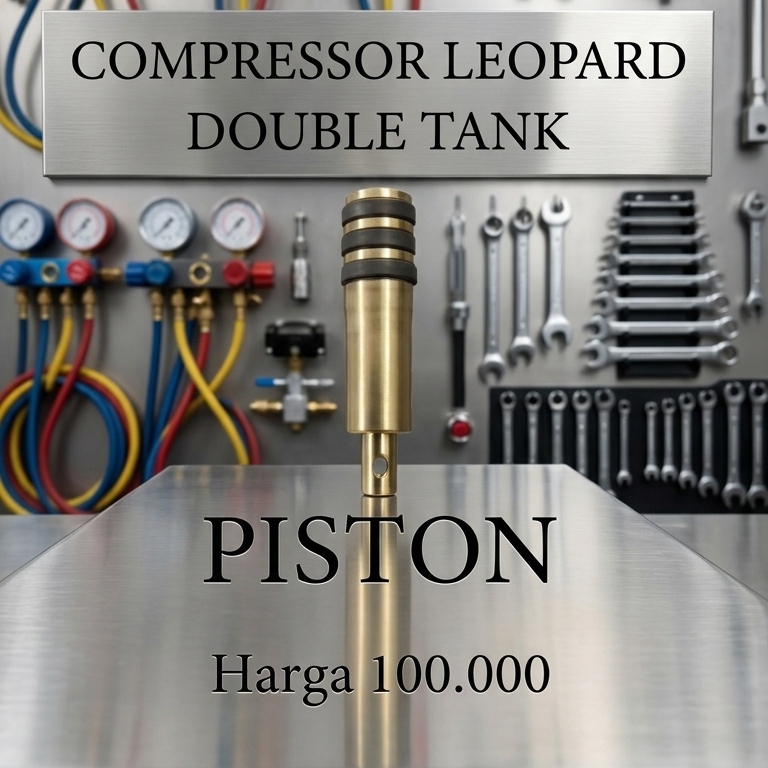 PISTON COMPRESSOR LEOPARD DOUBLE TANK