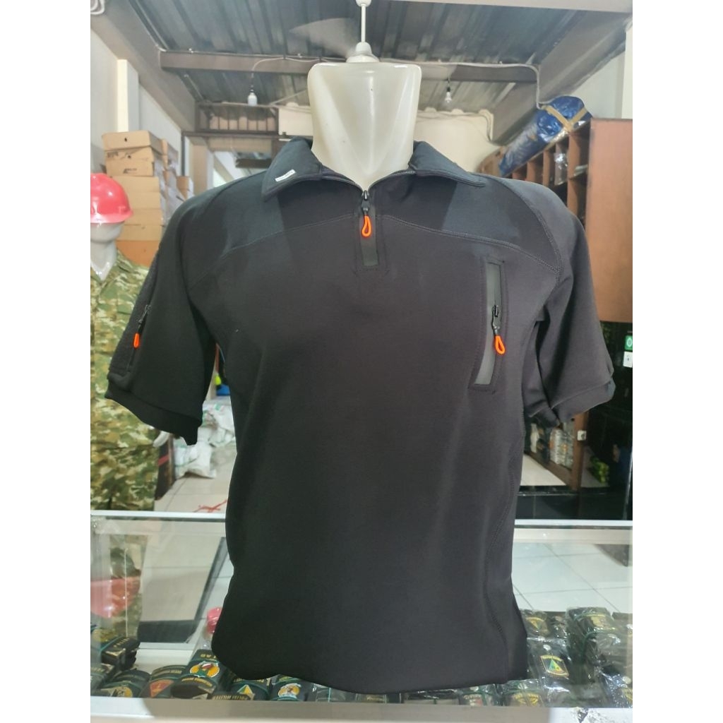 Baju BDU Polos Hitam Pendek Full Scuba | Bdu Polos Hitam  Scuba Premium