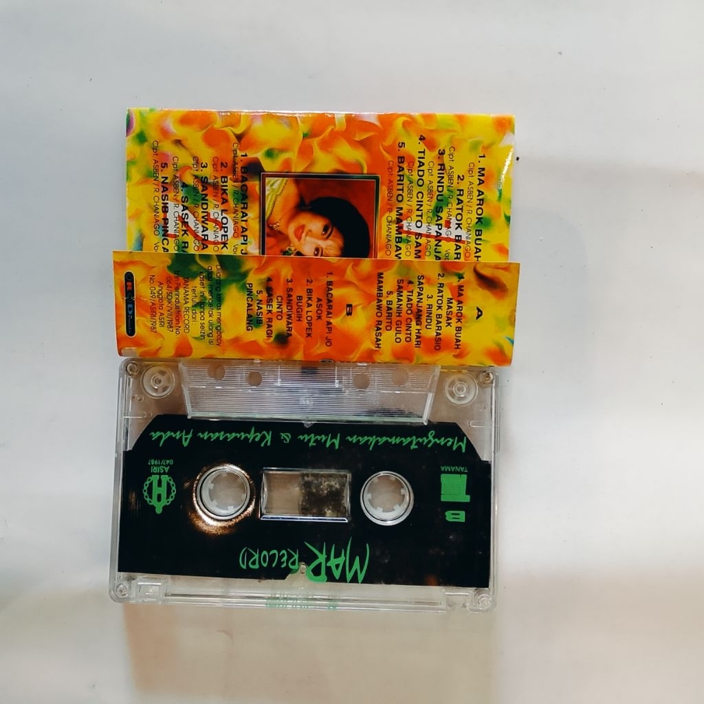 Kaset Pita pop Dangdut Saluang - Asben Melati , Ma Arok Buah Masak