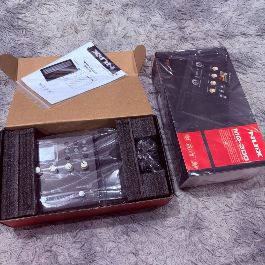 EFEK GITAR NUX MG300 SECOND LIKE NEW FULLSET