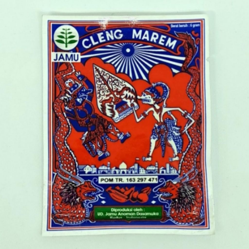 jamu WAYANG CLENG MAREM atau cap BECAK