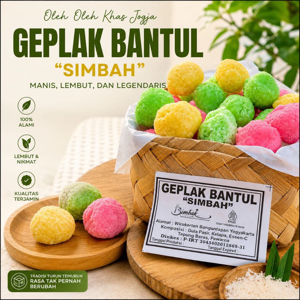 Geplak Bantul Simbah Oleh oleh Khas Jogja