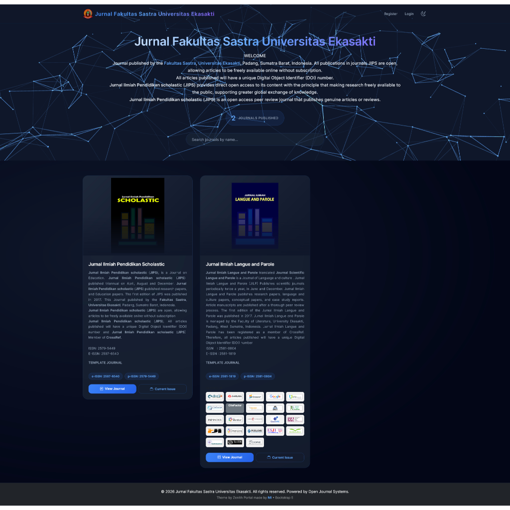 Template Portal Theme OJS 3.4 Bootstrap 5 Jurnal Modern dan Responsive – Lisensi 1 Domain