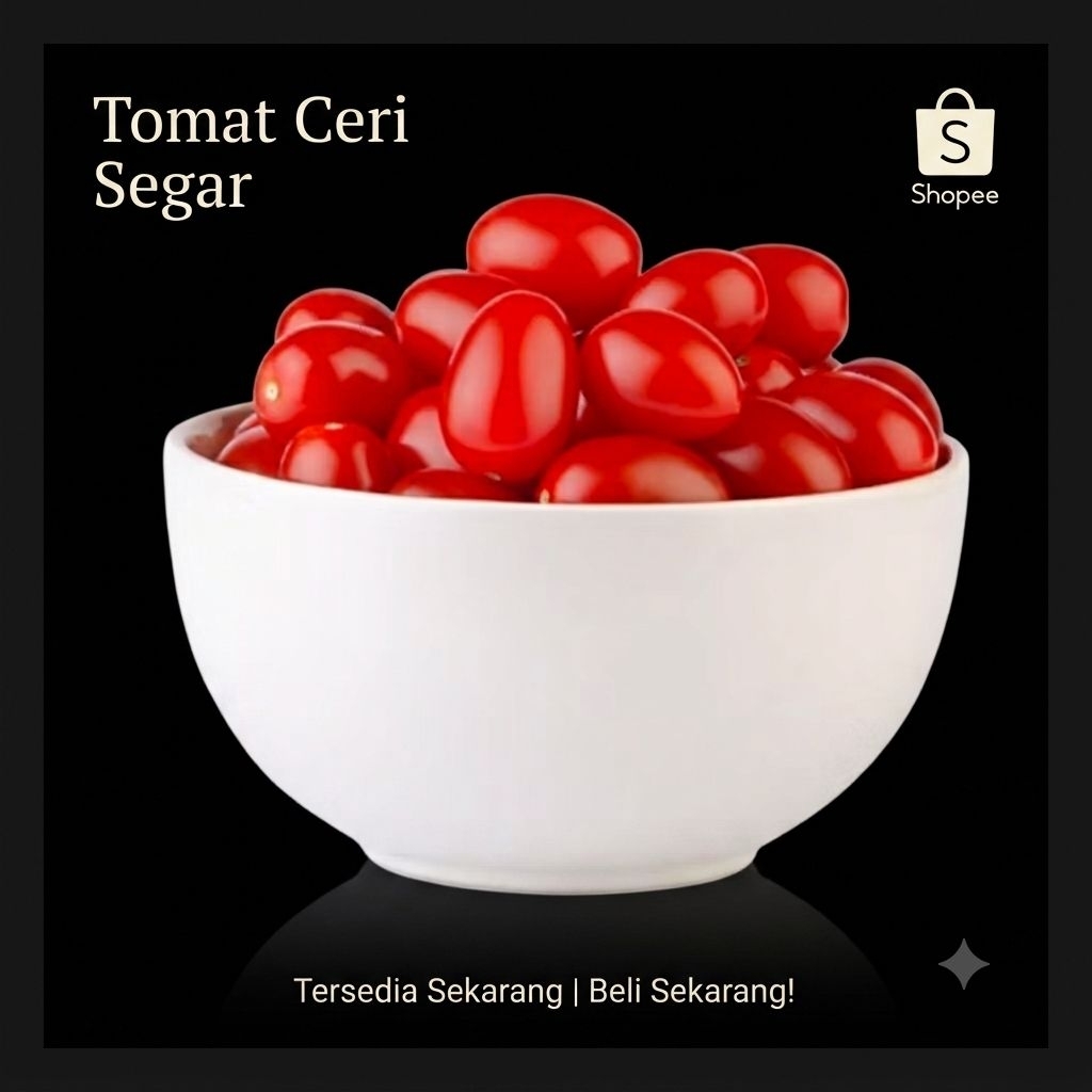 Sayuran Segar - Tomat Cherry merah, Segar dan Berkualitas