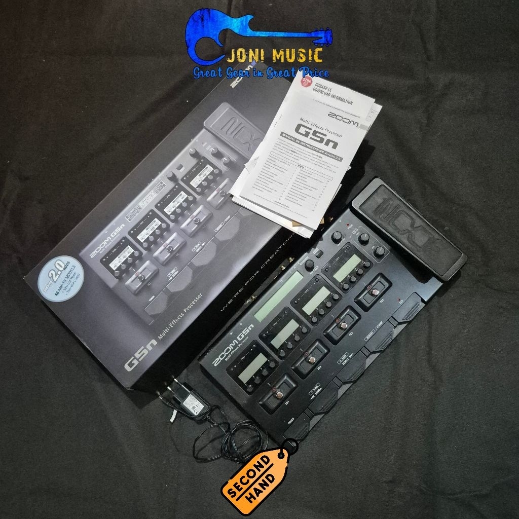Efek Gitar Digital MultiEfek Zoom All Type: G5n G2XFour G1XFour G1 Four G3X G3Xn G1On 505ii