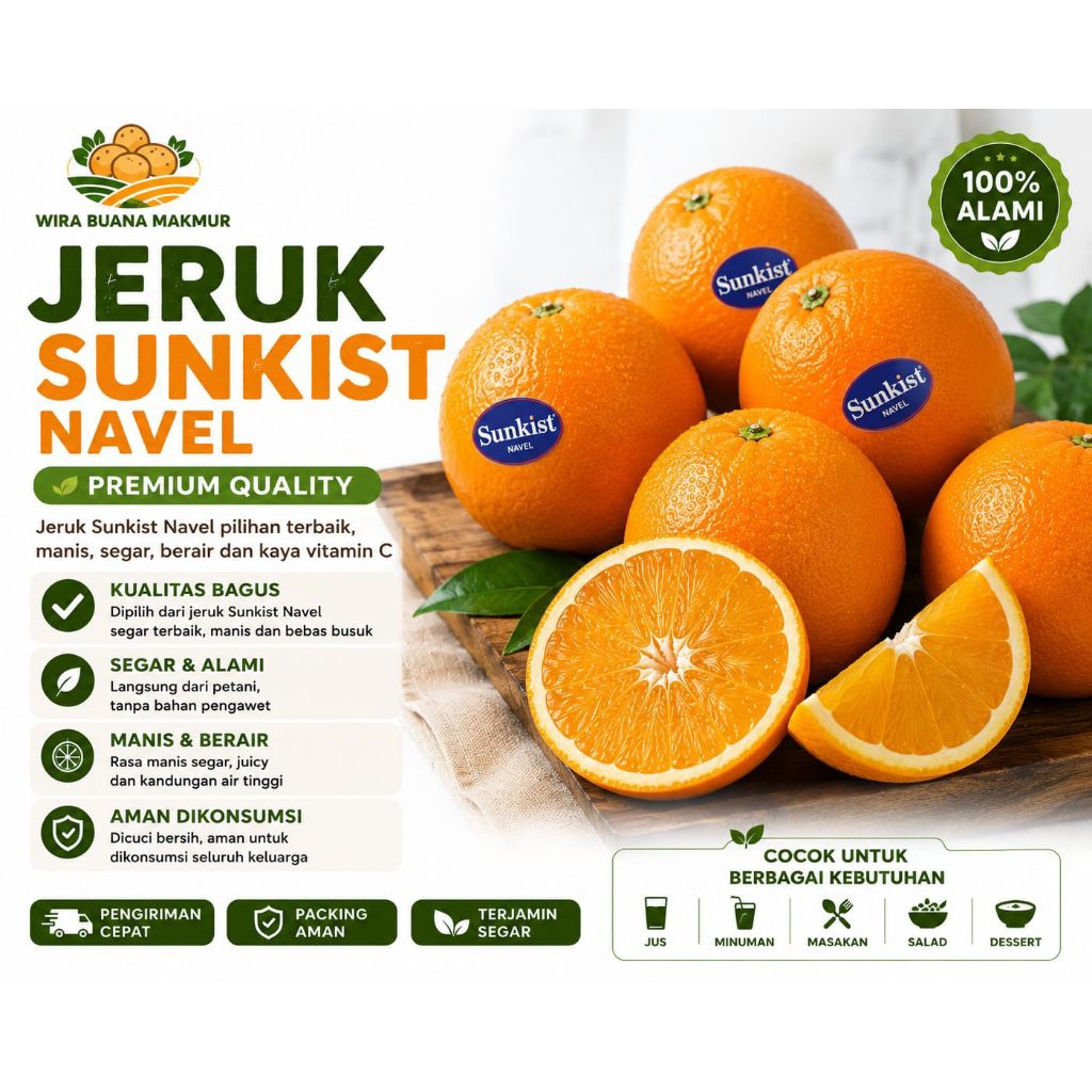 Jeruk Sunkist Navel Premium