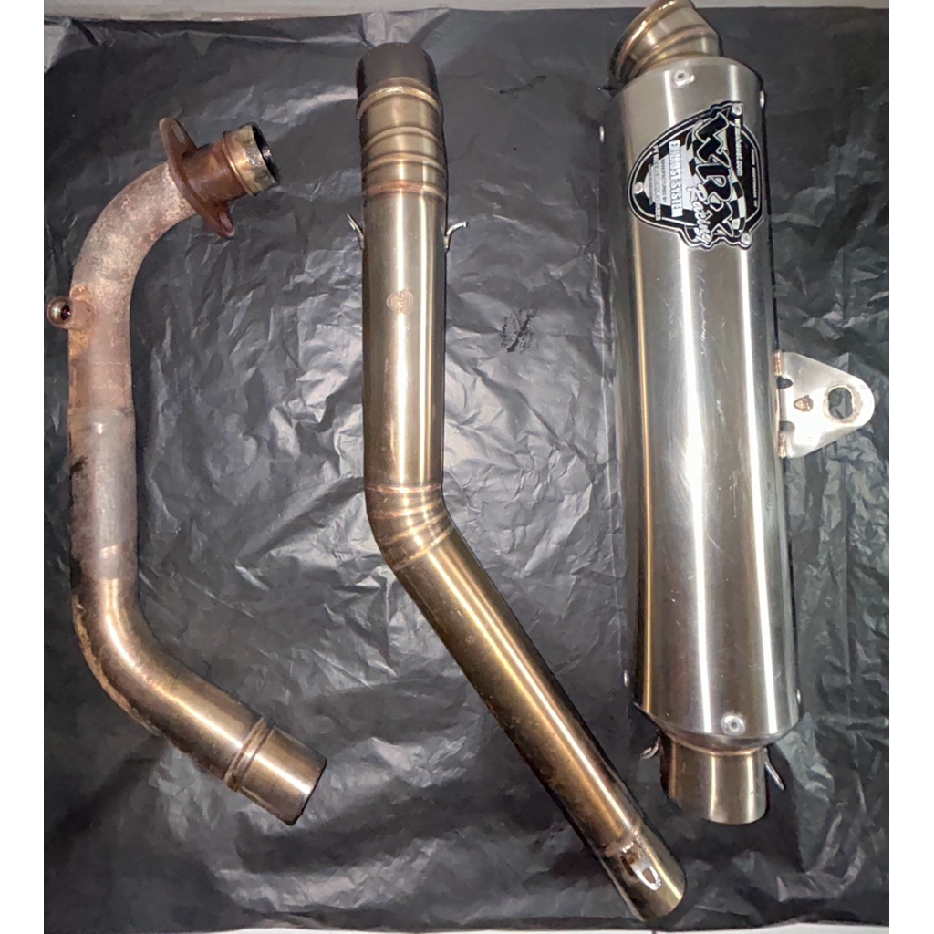 SECOND Knalpot WRX GP5 V2 SS K200 SE CBR150R K45/K45N/K45G Full System Original WRX untuk 200 cc har