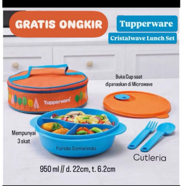 Cristalwave lunch set (CWL ) tupperware
