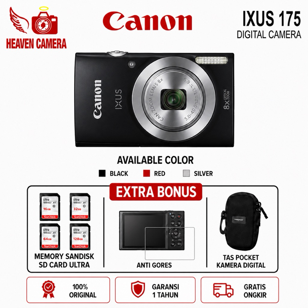 CANON IXUS 175 / KAMERA CANON IXUS 175 / CANON IXUS 175 DIGITAL CAMERA