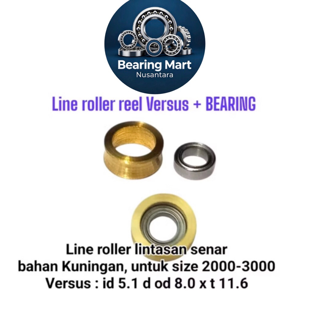 Line Roller + Bearing versus / lintasan senar Reel pancing 1000-3000