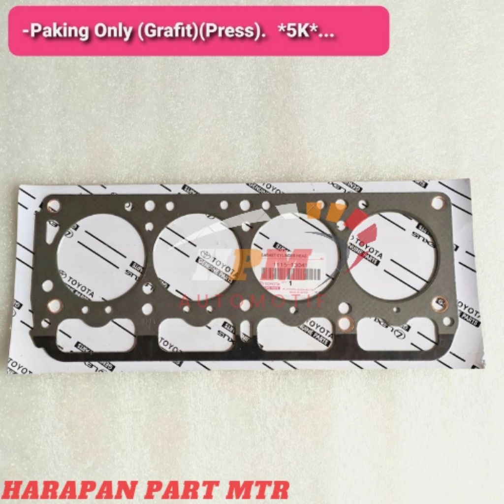 PAKING ONLY DEKSEL GRAFIT PRESS ORIGINAL TOYOTA KIJANG 5K