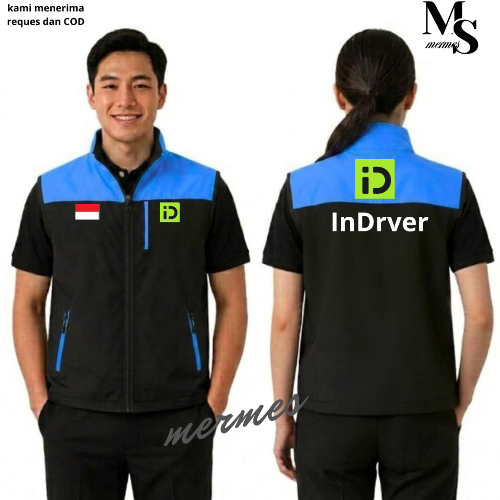 Rompi Ojok InDriver Terbaru 2026/2027 - Nyaman Dipakai, Bahan Berkualitas, Desain Resmi-Ready Stok/B
