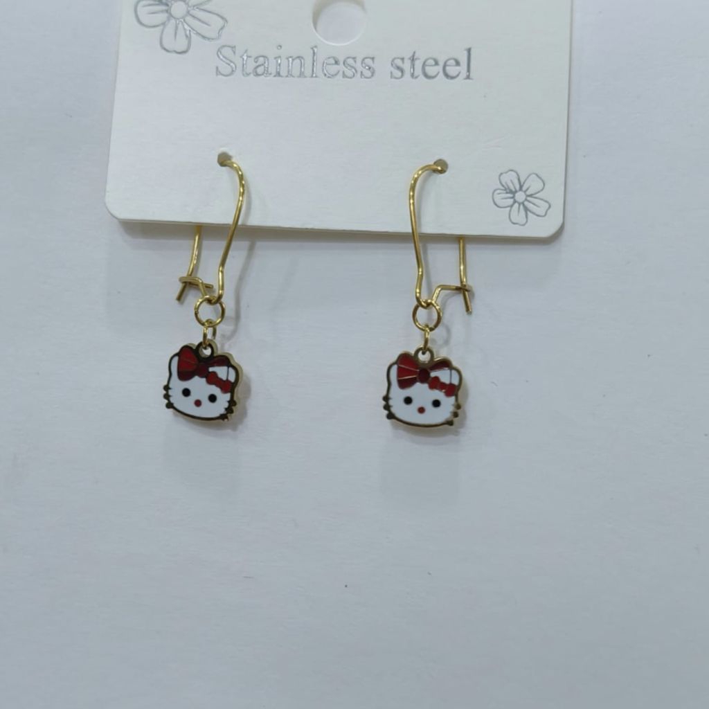 anting kitty / anting anak Titanium