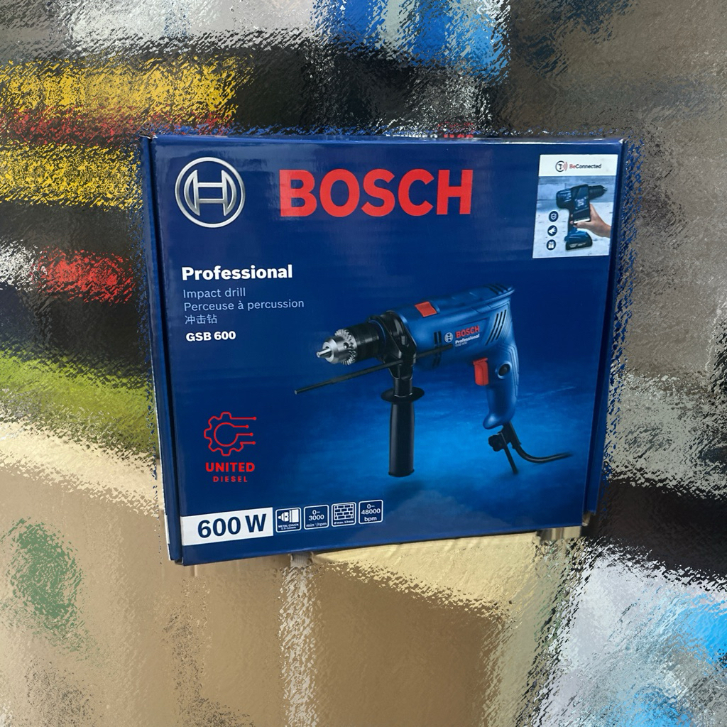 Mesin Bor Listrik Beton GSB 600 Bosch 600 Watt Drill Hammer 13 MM