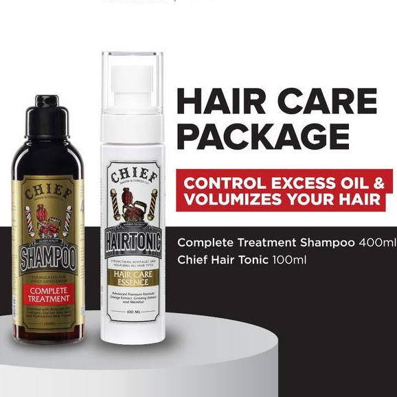 Chief Ramadan Fresh Hair Set - Chief Hairtonic 100Ml & Chief Shampoo