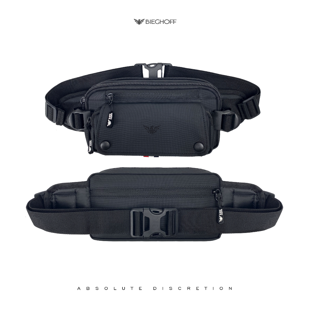 PROMO TERBARU PROMO BIEGHOFF Oslo Waist Bag Pria Premium Waterproof Bimo - Tas Pinggang Pria