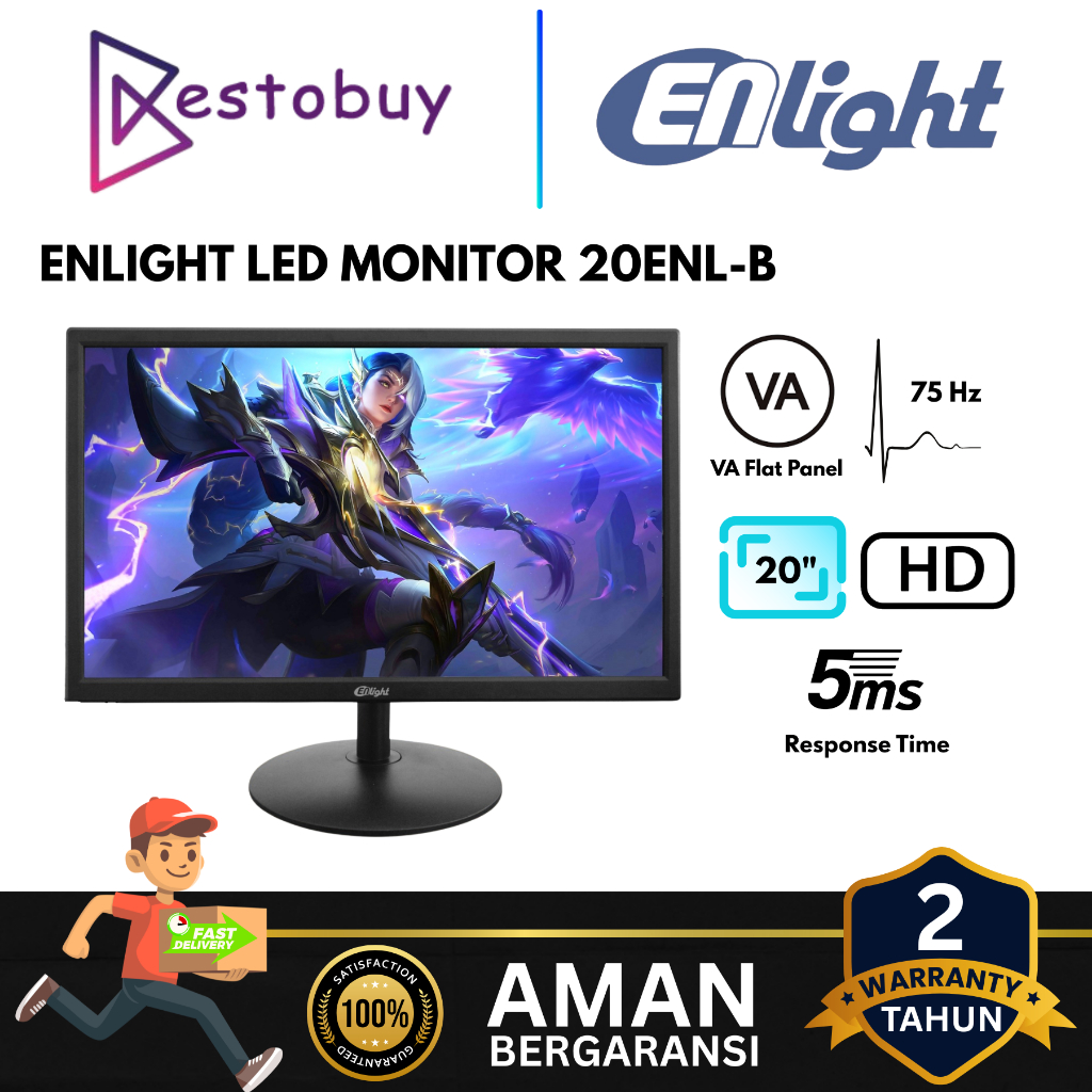 Monitor Enlight 20ENL-B 20" LED Monitor 75Hz