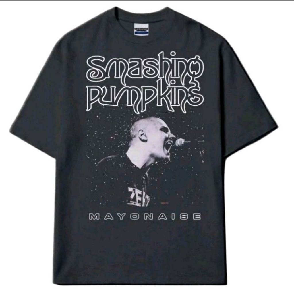 TSHIRT MUSIC KAOS BAND SMASHING PUMKINS - MAYONAISE