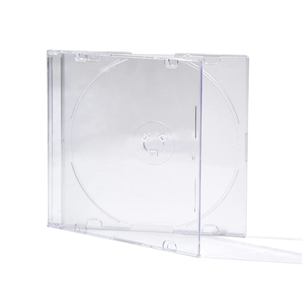 Tempat CD Mika Slim Transparan Kotak Wadah Casing VCD DVD Kosong