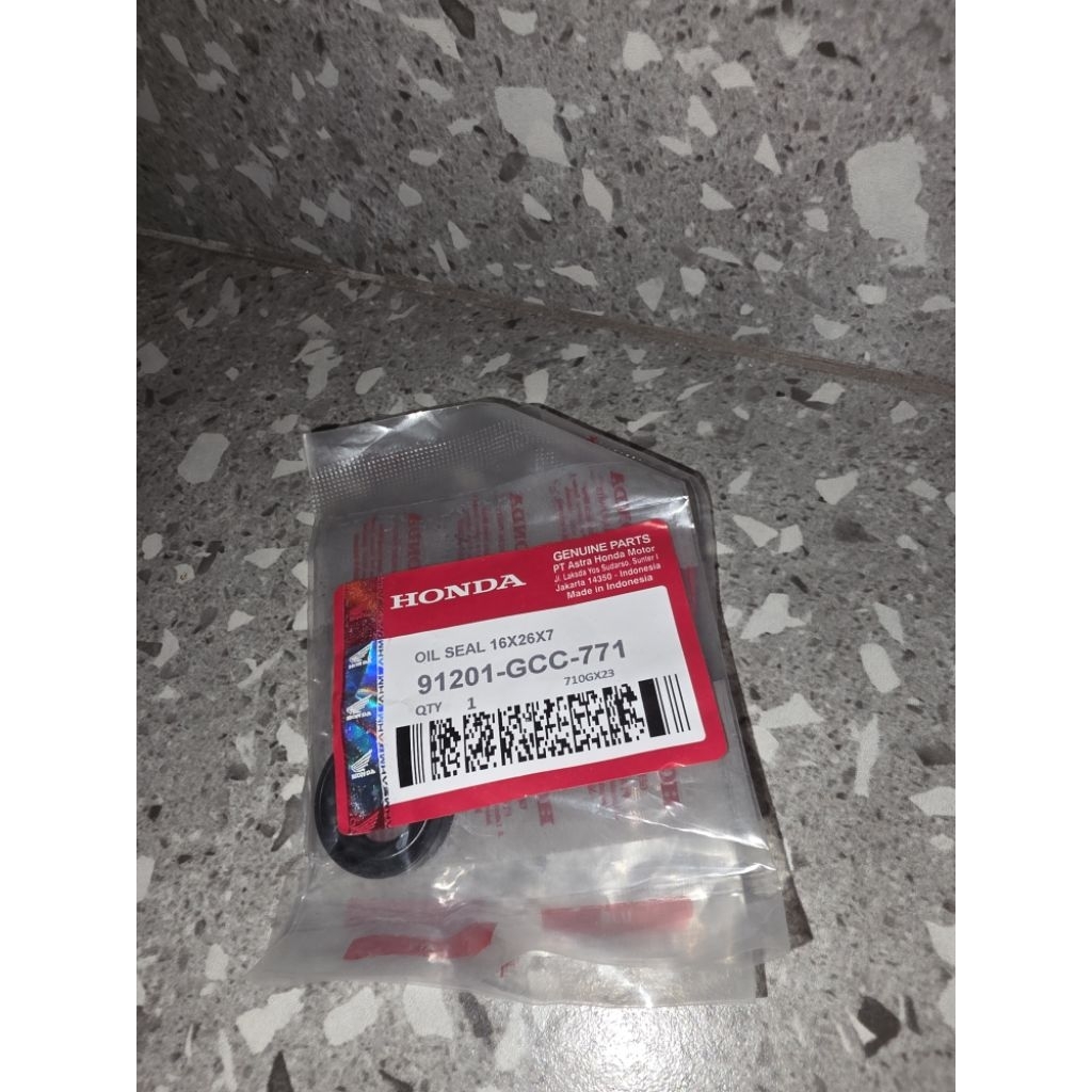 91201GCC771 Seal Sil 16X26X7 Seal Magnet BeAT Karbu Spacy Vario Pgmfi 91201-GCC-771