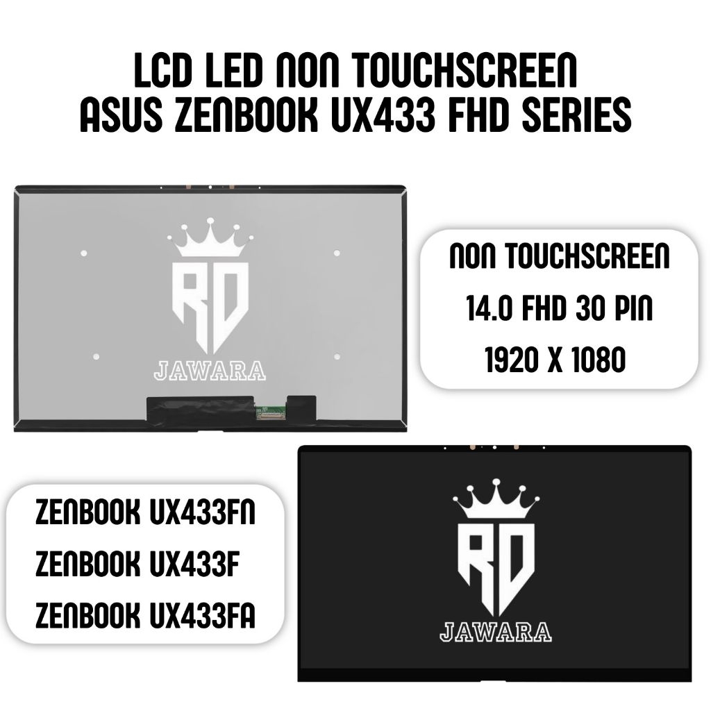 LAYAR LCD LED SCREEN LAPTOP NOTEBOOK ASUS ZENBOOK 14 UX434 UX434F UX434FA UX434FAW UX434FAC UX434D U