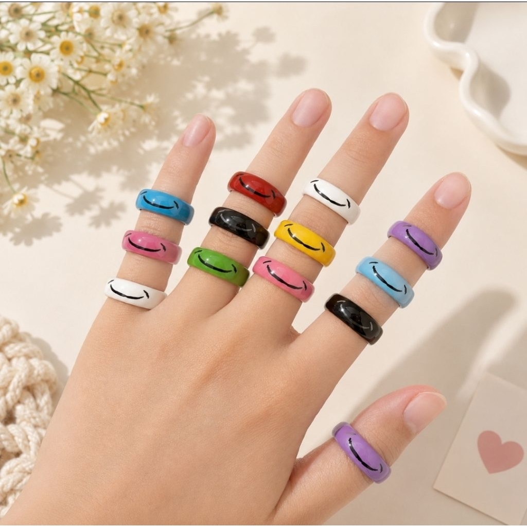 Rings Cincin Clay Handmade, Cincin lucu simple, Ring clay, Cincin Custom clay