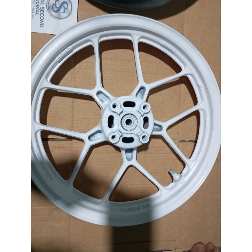 velg Vario led old depan belakang original repaint warna putih