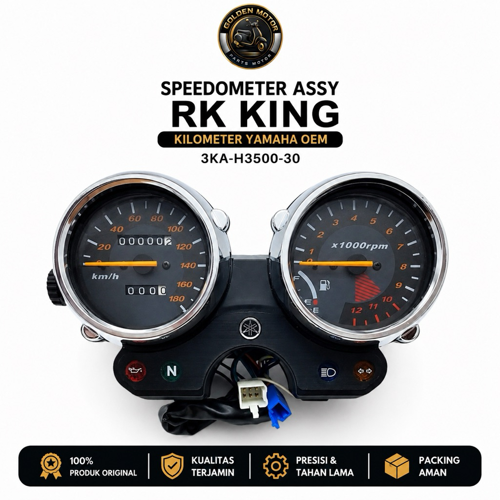 SPEEDOMETER ASSY RK KING KILOMETER YAMAHA OEM 3KA-H3500-30