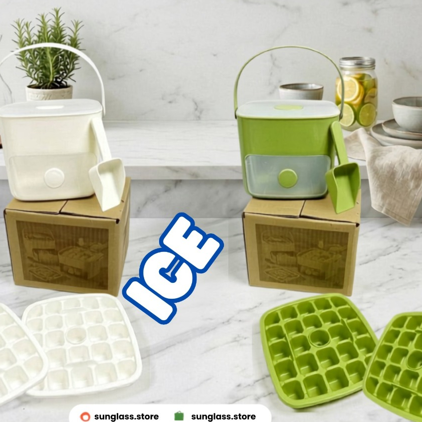 CETAKAN ES BATU 24 LUBANG/ TEMPAT PENYIMPANAN ES BATU DI FREEZER/ CETAKAN ES BATU TEBAL