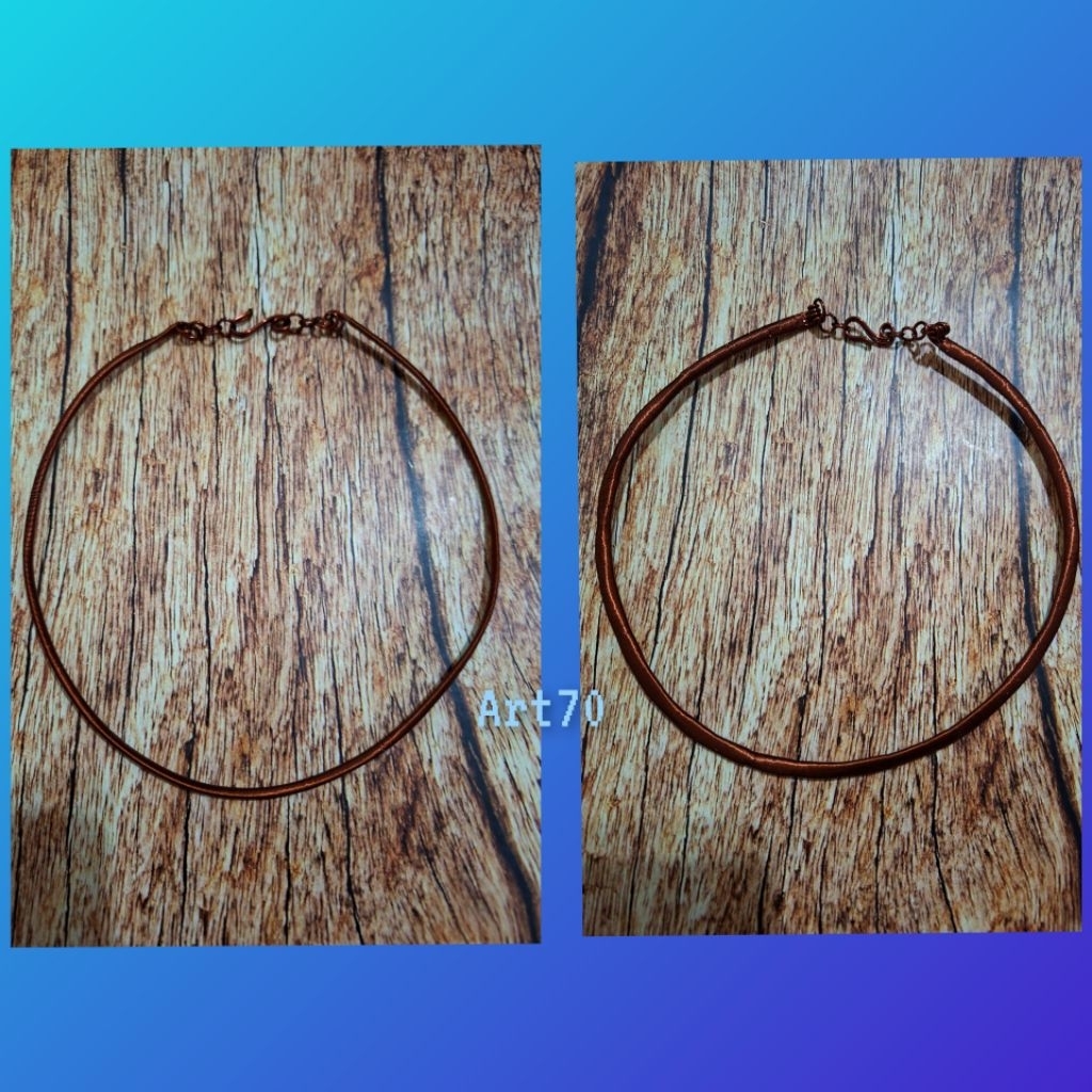 Kalung choker handmade wire tembaga copper